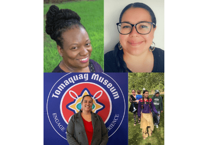 Image of Indigenous Peoples' Day, A Community First Conversation participants (left to right): Dr. Adama Brown, Lorén Spears, Samantha Cullen-Fry, Lynsea Montanari.