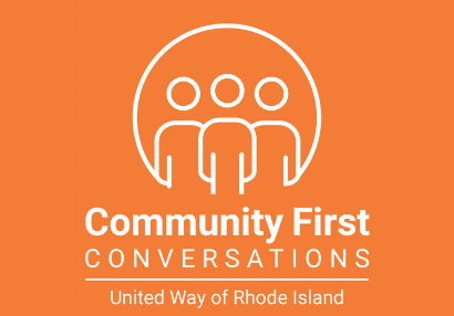 Community First Conversations logo.