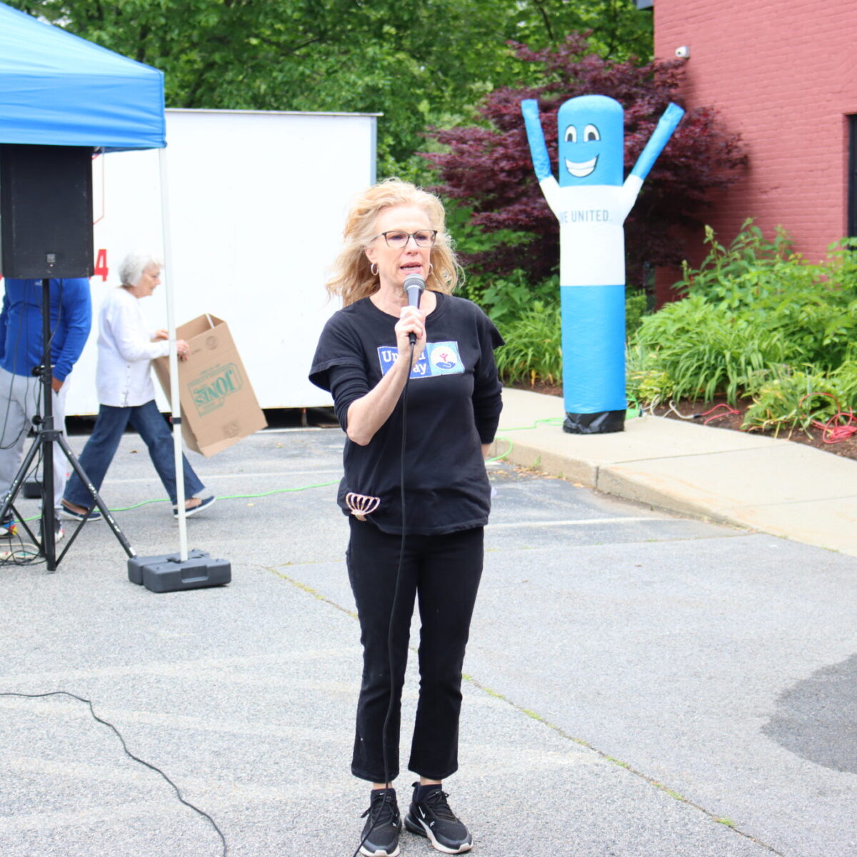 Lori DiMatteo, United Way of Rhode Island's coordinator of volunteer engagement, shares remarks.