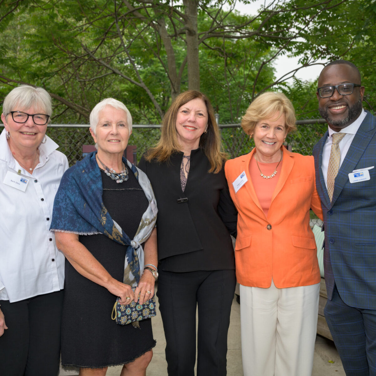 Roberta Butler, recipient of the Tocqueville United Award 2023, poses with other attendees.