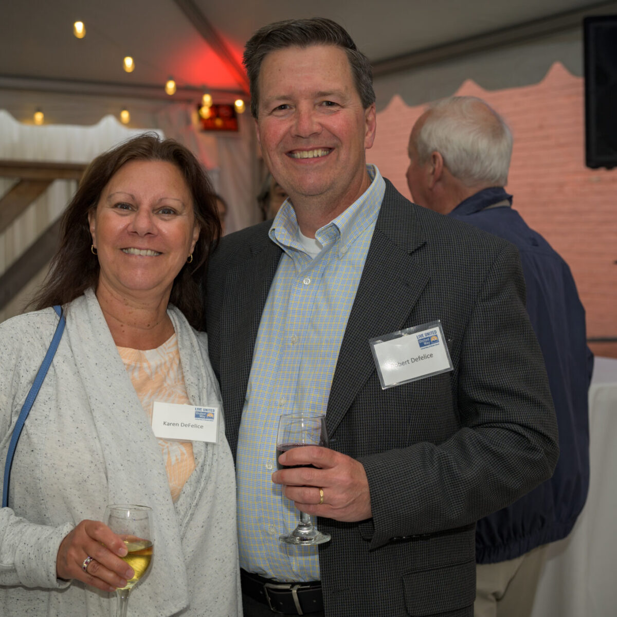 Karen and Robert DeFelice, supporters of United Way of Rhode Island, pose for a photo.