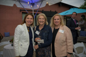Linda Lulli, recipient of the Women United Award 2023, poses with Petra Jenkins and Anne Ciresi.