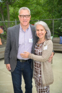 Wesley Cotter and his wife, supporters of United Way of Rhode Island, pose for a photo.