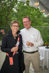 Heather Evans and Peter Tirrell, supporters of United Way of Rhode Island, pose for a photo.